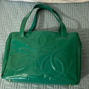 Chanel patent leather tote